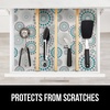 image:imageGORILLA GRIP Peel and Stick Paper Cabinet Liner 118x20 WhiteSpiral GrayWhiteTurquoise