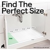 image:imageGORILLA GRIP Waterproof Silicone Under Sink Mat Stay in Place 34x22 GrayWhite