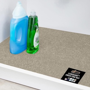 image:imageGORILLA GRIP LeakGuard Under Sink Mat for Kitchen Cabinet 24x30 CharcoalBeige