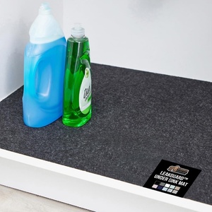 image:imageGORILLA GRIP LeakGuard Under Sink Mat for Kitchen Cabinet 24x30 CharcoalCharcoal