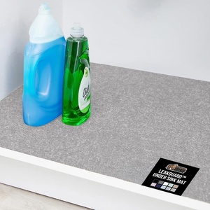 image:imageGORILLA GRIP LeakGuard Under Sink Mat for Kitchen Cabinet 24x30 CharcoalLight Gray