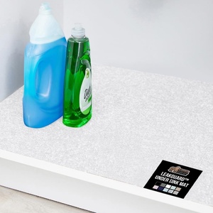 image:imageGORILLA GRIP LeakGuard Under Sink Mat for Kitchen Cabinet 24x30 CharcoalWhite