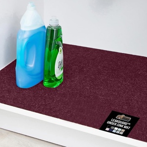image:imageGORILLA GRIP LeakGuard Under Sink Mat for Kitchen Cabinet 24x30 CharcoalWine