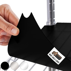 image:imageGORILLA GRIP ShelfGuard Wire Shelf Liner Set of 4 14x36 ClearBlack