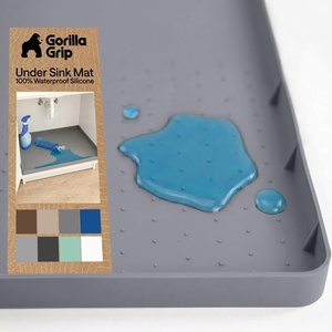 image:imageGORILLA GRIP Waterproof Silicone Under Sink Mat Stay in Place 34x22 GrayGray