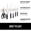 image:imageGORILLA GRIP 304 Stainless Steel Magnetic Knife Holder Strip 10 InchSilver