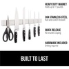 image:imageGORILLA GRIP 304 Stainless Steel Magnetic Knife Holder Strip 10 InchSilver
