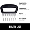 image:imageGORILLA GRIP BPAFree Stainless Steel Chicken Shredder Tool BlackBlack