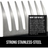 image:imageGORILLA GRIP BPAFree Stainless Steel Chicken Shredder Tool BlackBlack