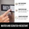 image:imageGORILLA GRIP Clean Dirty Dishwasher Magnet Sign Large Font SilverBlack