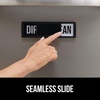 image:imageGORILLA GRIP Clean Dirty Dishwasher Magnet Sign Large Font SilverBlack