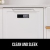 image:imageGORILLA GRIP Clean Dirty Dishwasher Magnet Sign Large Font SilverBlack