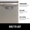 image:imageGORILLA GRIP Clean Dirty Dishwasher Magnet Sign Large Font SilverBlack