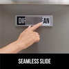 image:imageGORILLA GRIP Clean Dirty Dishwasher Magnet Sign Large Font SilverSilver