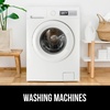 image:imageGORILLA GRIP Clean Dirty Dishwasher Magnet Sign Large Font SilverSilver