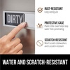 image:imageGORILLA GRIP Clean Dirty Dishwasher Magnet Sign Large Font SilverSilver