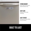 image:imageGORILLA GRIP Clean Dirty Dishwasher Magnet Sign Large Font SilverSilver