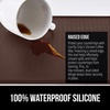 image:imageGORILLA GRIP Silicone Coffee Mat Espresso Bar Essentials 115x185 BlackBrown