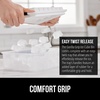 image:imageGORILLA GRIP Space Saving Ice Cube Tray and Bin Set Make 56 Cubes BlackBlack