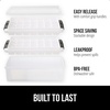 image:imageGORILLA GRIP Space Saving Ice Cube Tray and Bin Set Make 56 Cubes BlackBlack