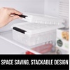 image:imageGORILLA GRIP Space Saving Ice Cube Tray and Bin Set Make 56 Cubes BlackBlack