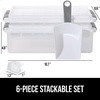 image:imageGORILLA GRIP Space Saving Ice Cube Tray and Bin Set Make 56 Cubes BlackGray