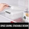 image:imageGORILLA GRIP Space Saving Ice Cube Tray and Bin Set Make 56 Cubes BlackGray