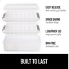 image:imageGORILLA GRIP Space Saving Ice Cube Tray and Bin Set Make 56 Cubes BlackGray