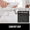 image:imageGORILLA GRIP Space Saving Ice Cube Tray and Bin Set Make 56 Cubes BlackTurquoise