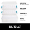 image:imageGORILLA GRIP Space Saving Ice Cube Tray and Bin Set Make 56 Cubes BlackTurquoise