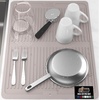 image:imageGORILLA GRIP Ultra Absorbent Microfiber Dish Drying Mat 16x18 BlackAlmond