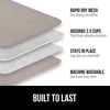 image:imageGORILLA GRIP Ultra Absorbent Microfiber Dish Drying Mat 16x18 BlackAlmond