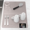 image:imageGORILLA GRIP Ultra Absorbent Microfiber Dish Drying Mat 16x18 BlackAlmond
