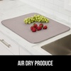 image:imageGORILLA GRIP Ultra Absorbent Microfiber Dish Drying Mat 16x18 BlackAlmond