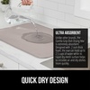 image:imageGORILLA GRIP Ultra Absorbent Microfiber Dish Drying Mat 16x18 BlackAlmond
