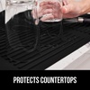 image:imageGORILLA GRIP Ultra Absorbent Microfiber Dish Drying Mat 16x18 BlackBlack