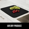 image:imageGORILLA GRIP Ultra Absorbent Microfiber Dish Drying Mat 16x18 BlackBlack