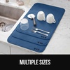 image:imageGORILLA GRIP Ultra Absorbent Microfiber Dish Drying Mat 16x18 BlackBlue