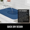 image:imageGORILLA GRIP Ultra Absorbent Microfiber Dish Drying Mat 16x18 BlackBlue