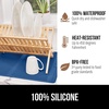 image:imageGORILLA GRIP Ultra Absorbent Microfiber Dish Drying Mat 16x18 BlackBlue