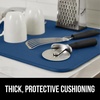 image:imageGORILLA GRIP Ultra Absorbent Microfiber Dish Drying Mat 16x18 BlackBlue