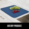 image:imageGORILLA GRIP Ultra Absorbent Microfiber Dish Drying Mat 16x18 BlackBlue