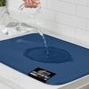 image:imageGORILLA GRIP Ultra Absorbent Microfiber Dish Drying Mat 16x18 BlackBlue