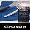 image:imageGORILLA GRIP Ultra Absorbent Microfiber Dish Drying Mat 16x18 BlackBlue