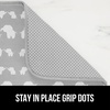 image:imageGORILLA GRIP Ultra Absorbent Microfiber Dish Drying Mat 16x18 BlackElephants