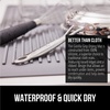 image:imageGORILLA GRIP Ultra Absorbent Microfiber Dish Drying Mat 16x18 BlackGray