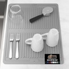 image:imageGORILLA GRIP Ultra Absorbent Microfiber Dish Drying Mat 16x18 BlackGray