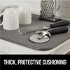 image:imageGORILLA GRIP Ultra Absorbent Microfiber Dish Drying Mat 16x18 BlackGray