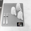 image:imageGORILLA GRIP Ultra Absorbent Microfiber Dish Drying Mat 16x18 BlackGray