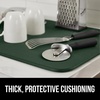 image:imageGORILLA GRIP Ultra Absorbent Microfiber Dish Drying Mat 16x18 BlackHunter Green